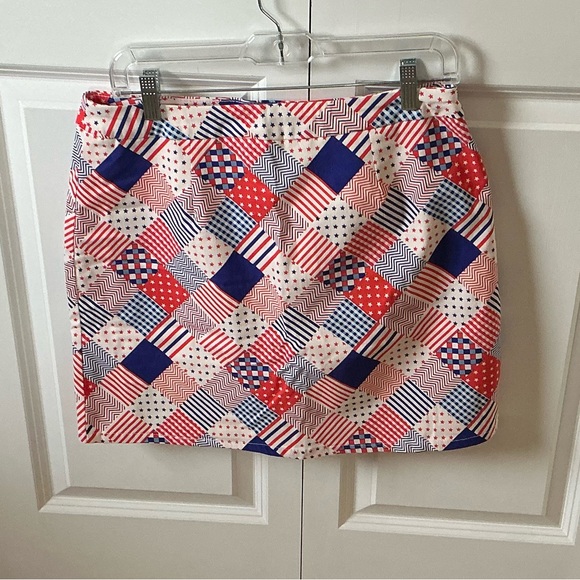 Kate Park Women's Patriotic Athletic Skort Skirt - Picture 4 of 12